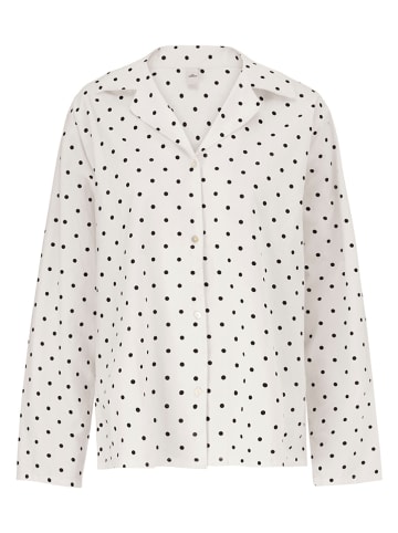 Becksöndergaard Pyjama "Dot" in Weiß/ Schwarz