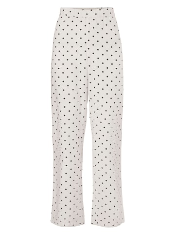 Becksöndergaard Pyjama "Dot" in Weiß/ Schwarz