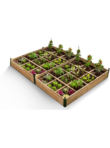 Inkazen Blumenkasten mit Kompostfunktion in Natur - (B)115 x (H)80 x (T)54 cm