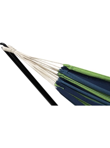 Inkazen Hangmat groen/blauw - (B)270 x (H)96 x (D)100 cm