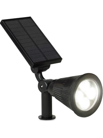 Inkazen 2er-Set: LED-Solarleuchten in Schwarz - (B)12 x (H)18 x (T)9 cm