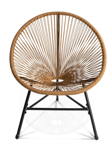 Inkazen 3-delige tuinmeubelset beige/zwart