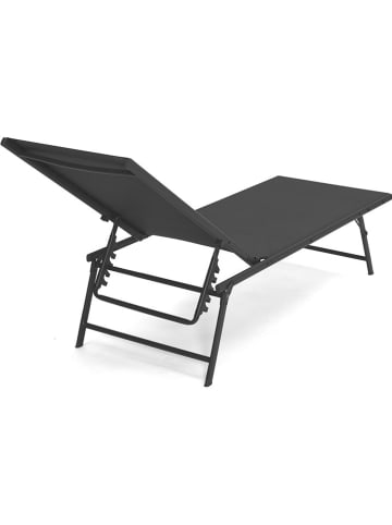 Inkazen 2-delige set: ligstoelen antraciet - (B)190 x (H)33 x (D)58 cm