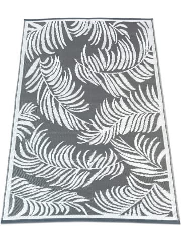 Inkazen Outdoor-Teppich in Anthrazit/ Weiß