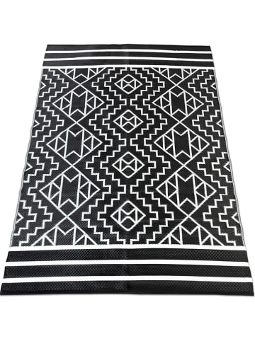 Inkazen Outdoor-tapijt zwart/wit