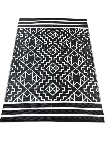 Inkazen Outdoor-Teppich in Schwarz/ Weiß