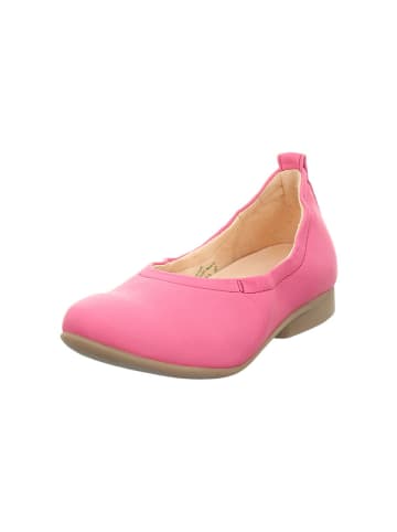 Think! Leren ballerina's roze