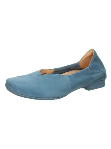 Think! Leder-Ballerinas in Blau