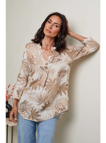 Le Monde du Lin Leinen-Bluse in Beige
