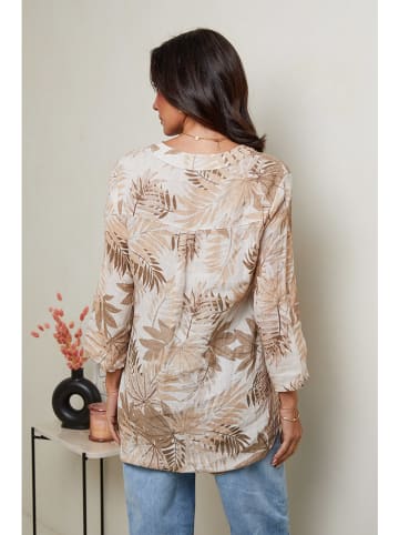 Le Monde du Lin Leinen-Bluse in Beige