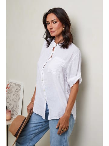 Le Monde du Lin Linnen blouse wit