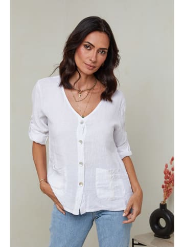 Le Monde du Lin Linnen blouse wit