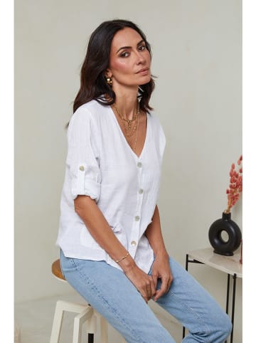 Le Monde du Lin Linnen blouse wit