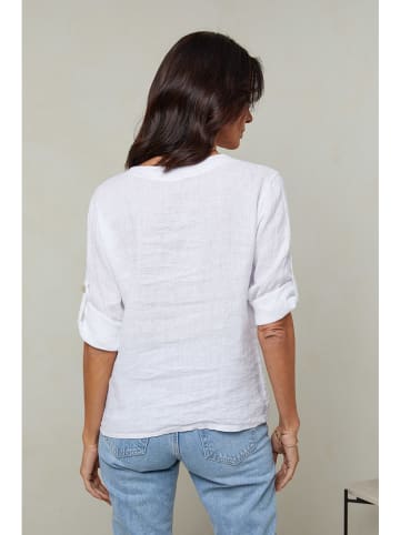 Le Monde du Lin Linnen blouse wit