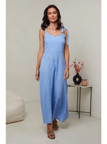 Le Monde du Lin Leinen-Kleid in Hellblau