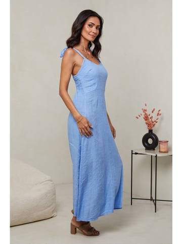 Le Monde du Lin Leinen-Kleid in Hellblau