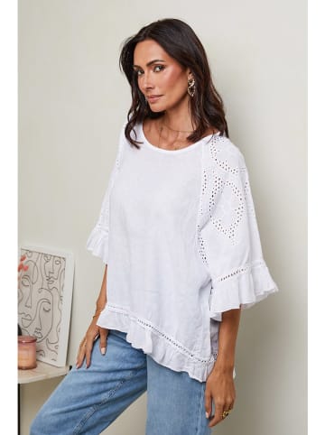 Le Monde du Lin Linnen blouse wit