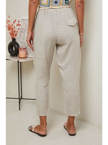 Le Monde du Lin Leinen-Hose in Creme