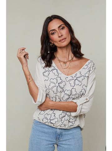 Le Monde du Lin Linnen blouse crème