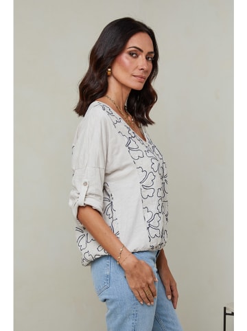 Le Monde du Lin Leinen-Bluse in Creme