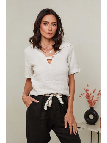 Le Monde du Lin Linnen blouse wit