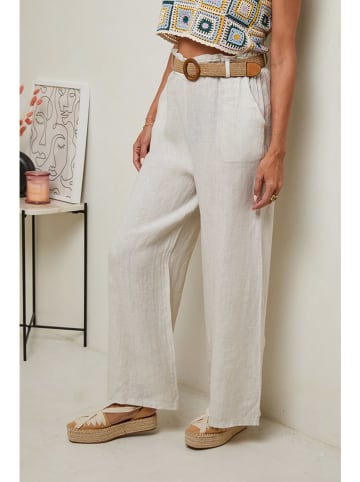 Le Monde du Lin Leinen-Hose in Creme