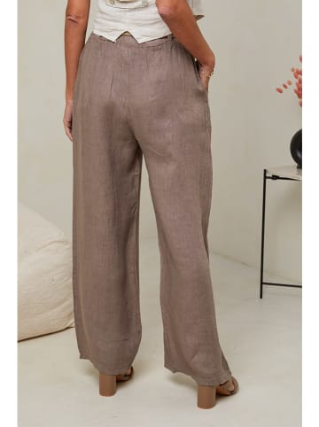 Le Monde du Lin Leinen-Hose in Hellbraun