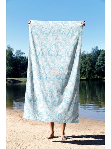Foutastic Strandtuch "Liquid Marble" in Blau