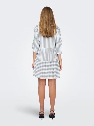 ONLY Jurk "Kaya" blauw/wit