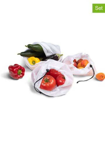 IDOMYA Essentials 10-delige set: fruit- en groentezakken transparant
