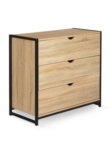 IDOMYA Essentials Kommode "Memphis" in Hellbraun - (B)75 x (H)82 x (T)40 cm