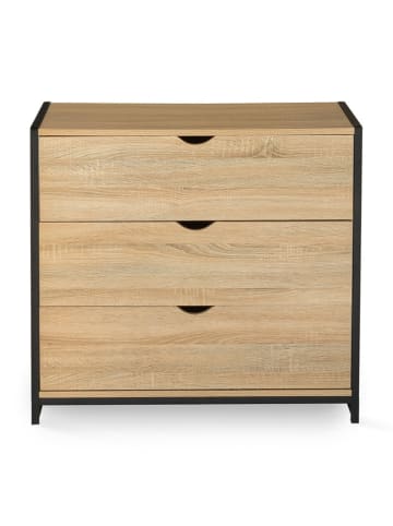 IDOMYA Essentials Kommode "Memphis" in Hellbraun - (B)75 x (H)82 x (T)40 cm