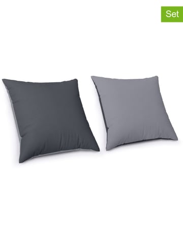 IDOMYA Essentials 2-delige set: kussens grijs