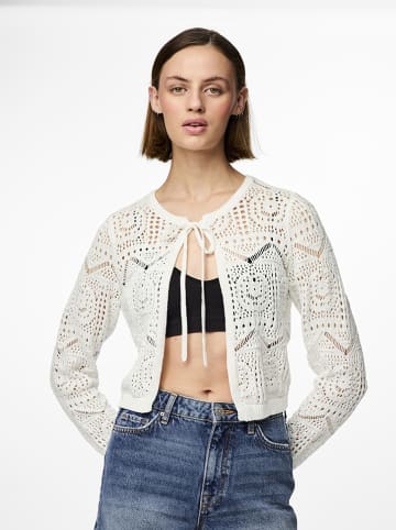 Pieces Cardigan in Weiß