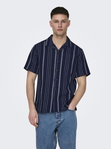 ONLY & SONS Blouse donkerblauw