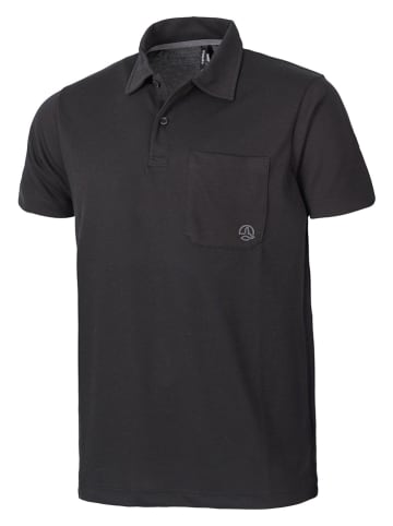 TERNUA Funktionspoloshirt "Norman" in Schwarz/ Schwarz