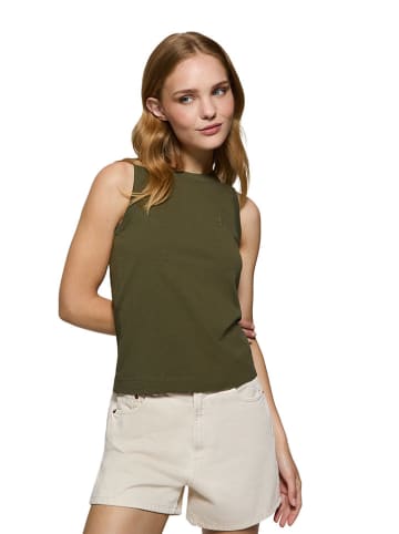 Polo Club Top in Khaki