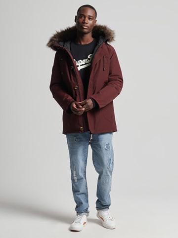Superdry Übergangsmantel in Bordeaux