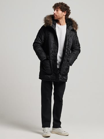 Superdry Płaszcz przejściowy w kolorze czarnym