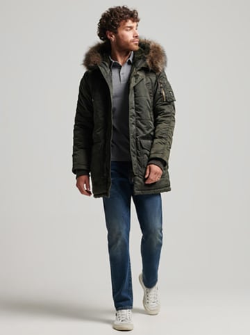Superdry Tussenmantel olijfgroen