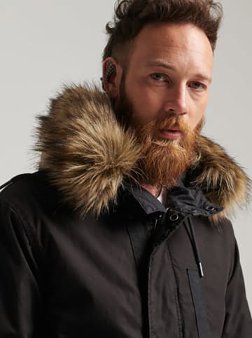 Superdry Płaszcz przejściowy w kolorze czarnym
