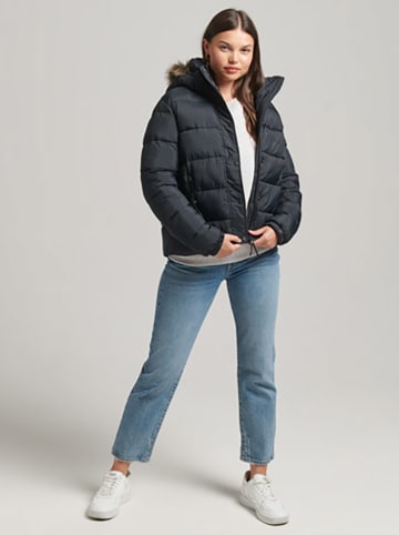 Superdry Kurtka zimowa w kolorze granatowym