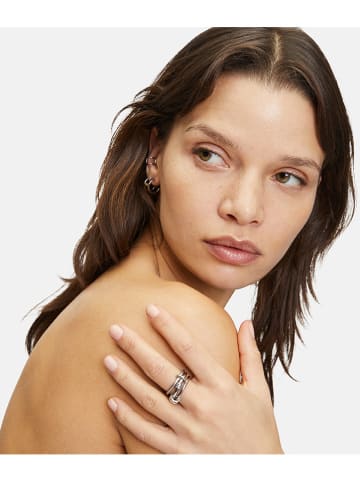 Liebeskind Roestvrijstalen earcuff zilverkleurig