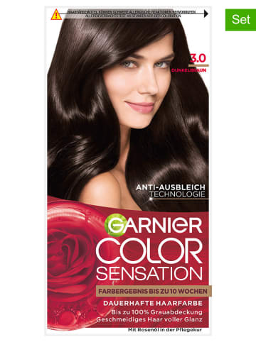 Garnier Farby do włosów (3 szt.) "3.0 Dark brown"