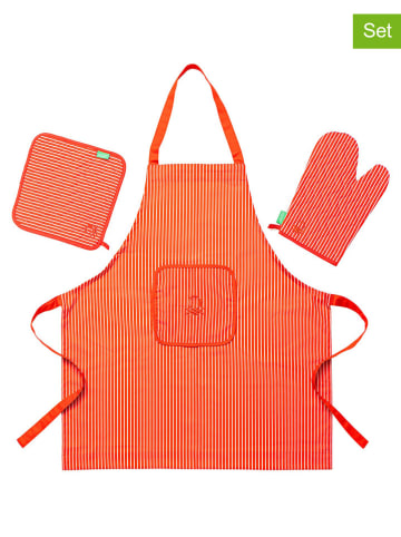 Benetton 3-delige keukentextielset rood