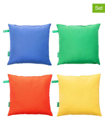 Benetton 4er-Set: Kissen in Bunt - (L)45 x (B)45 cm