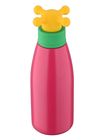 Benetton Trinkflasche in Pink/ Gelb - 500 ml