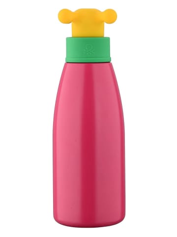 Benetton Trinkflasche in Pink/ Gelb - 500 ml