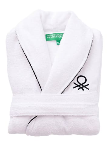 Benetton Bademantel in Weiß