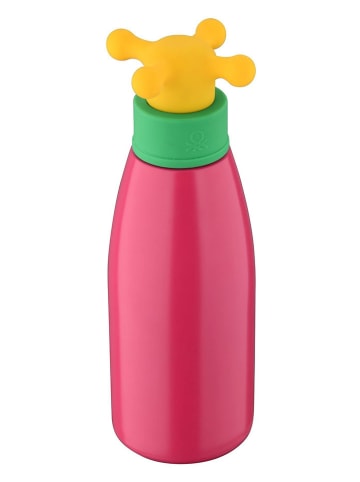 Benetton 2-delige set: drinkflessen roze/geel - 500 ml